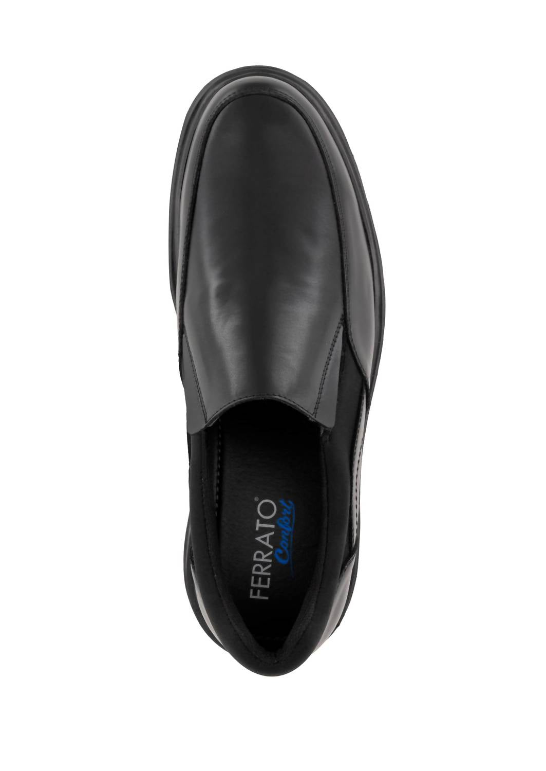 Ferrato Men's Slip On Flat Shoes in black - men's sneaker - view 4