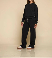 FUNDAMENTAL COAST Later On Wide Leg Pants in black - women's pants