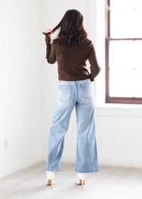 Just Usa - Slim Wide Leg Cropped Jeans