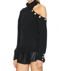 L'Agence - Brixie One Shoulder Turtleneck Top