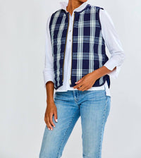 SARA CAMPBELL Mendy Reversible Vest in denim - women's jacket - view 5
