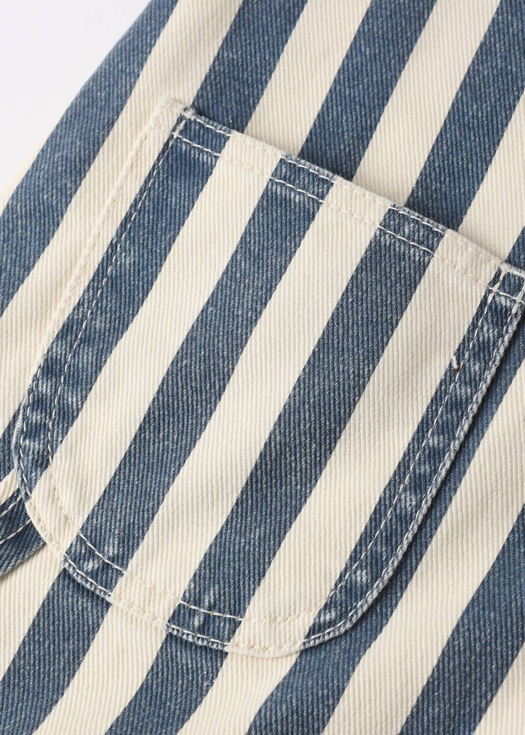 Rylee + Cru - Kid's Denim Stripe Shortalls