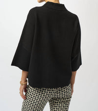 Joseph Ribkoff - Boxy Knit Pullover With Polo Collar