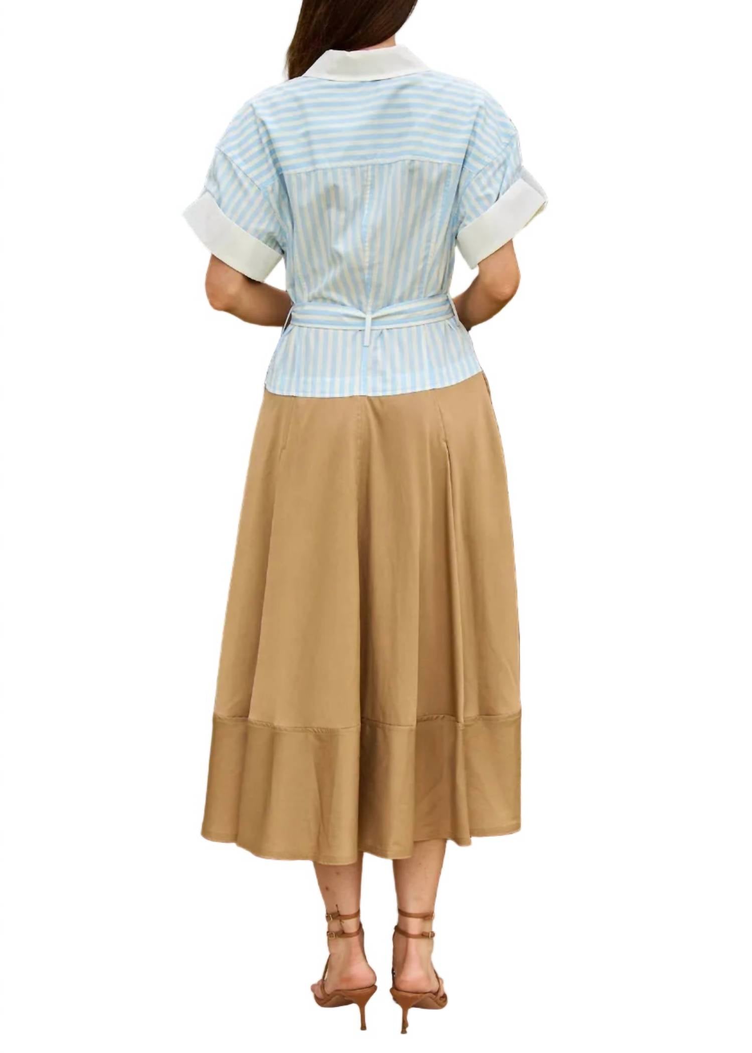 Simkhai - Mylo Midi Combo Shirt Dress