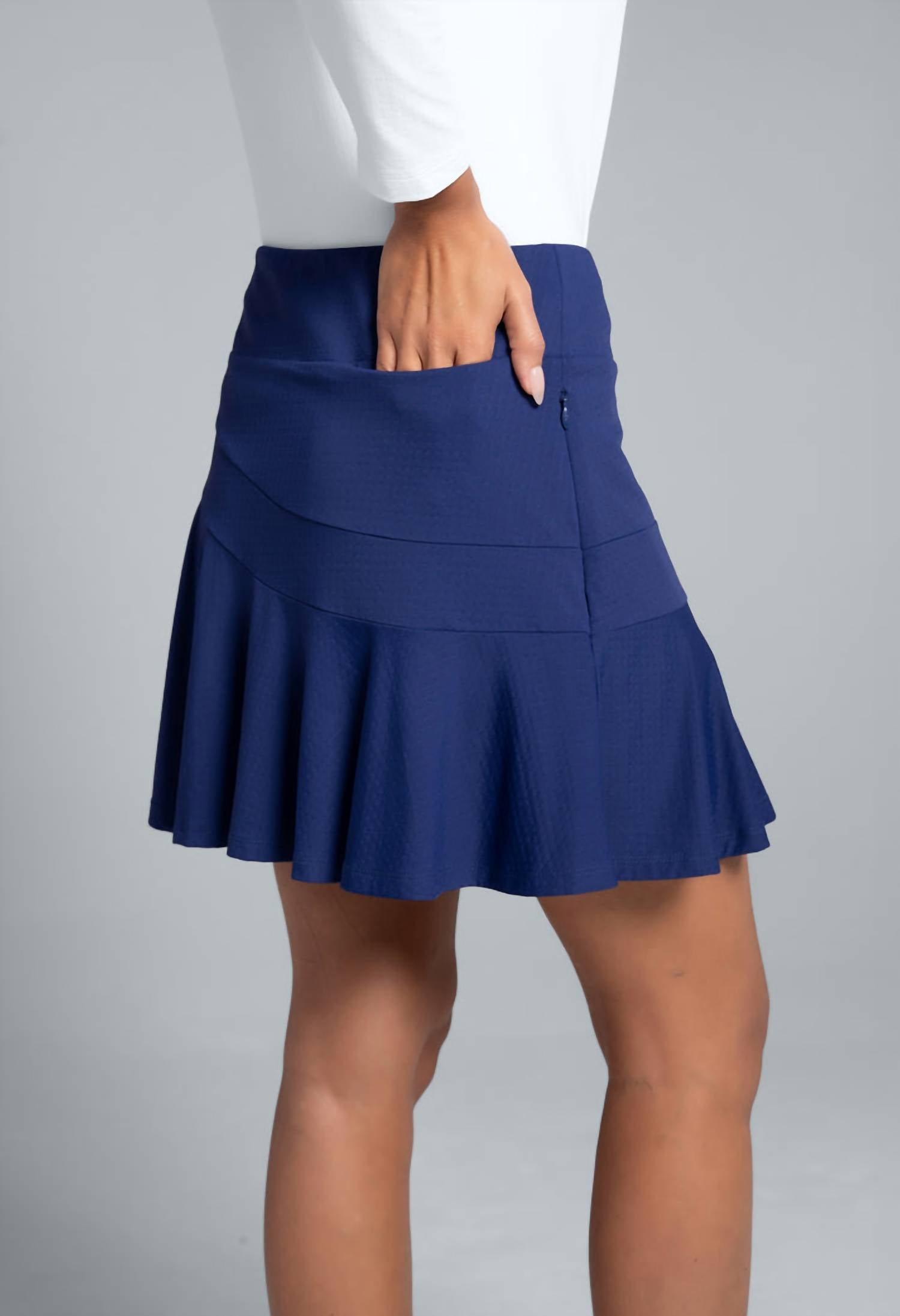 Ibkul - Flounce Mini Skort