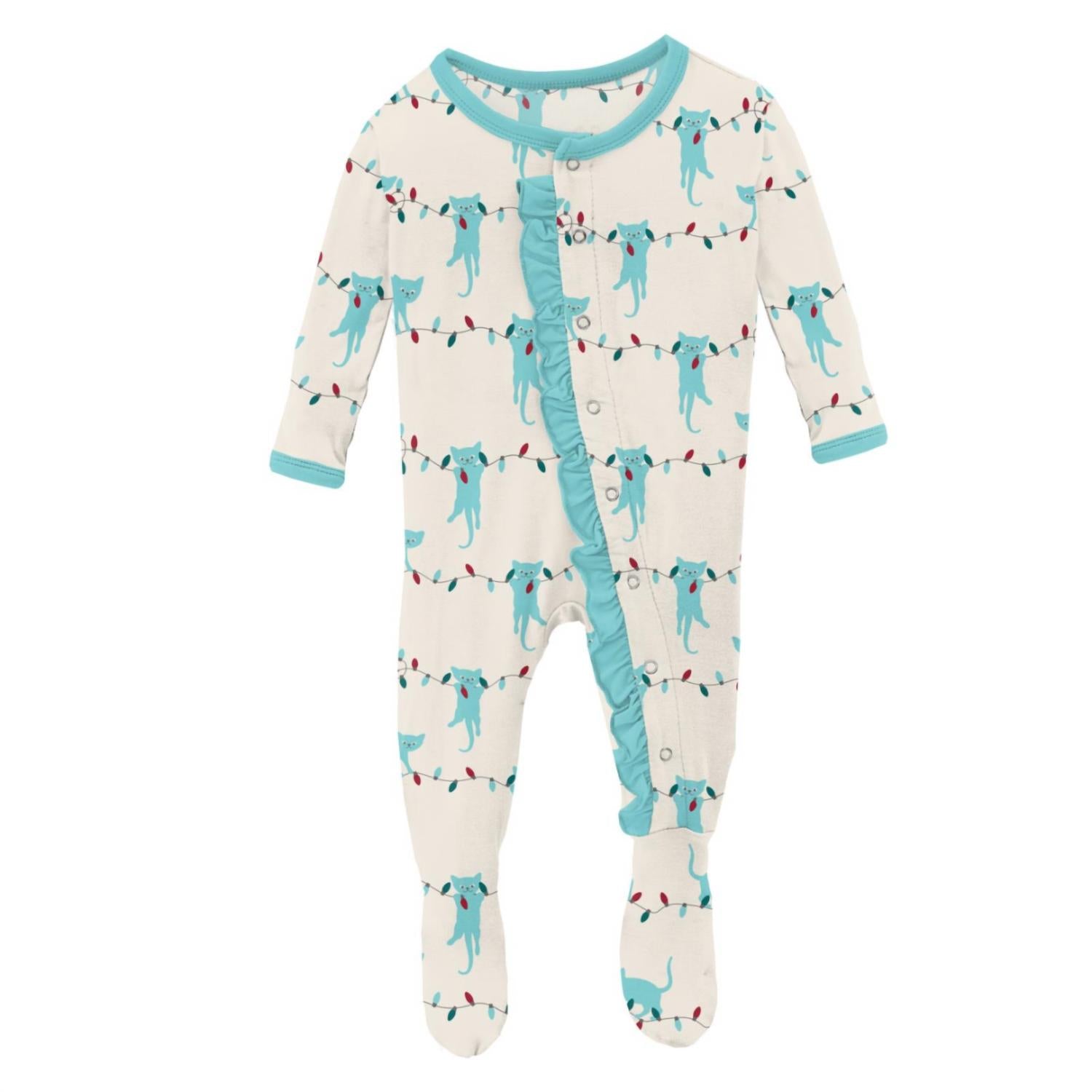 Kickee - Kids' Ruffle Footie with Snaps