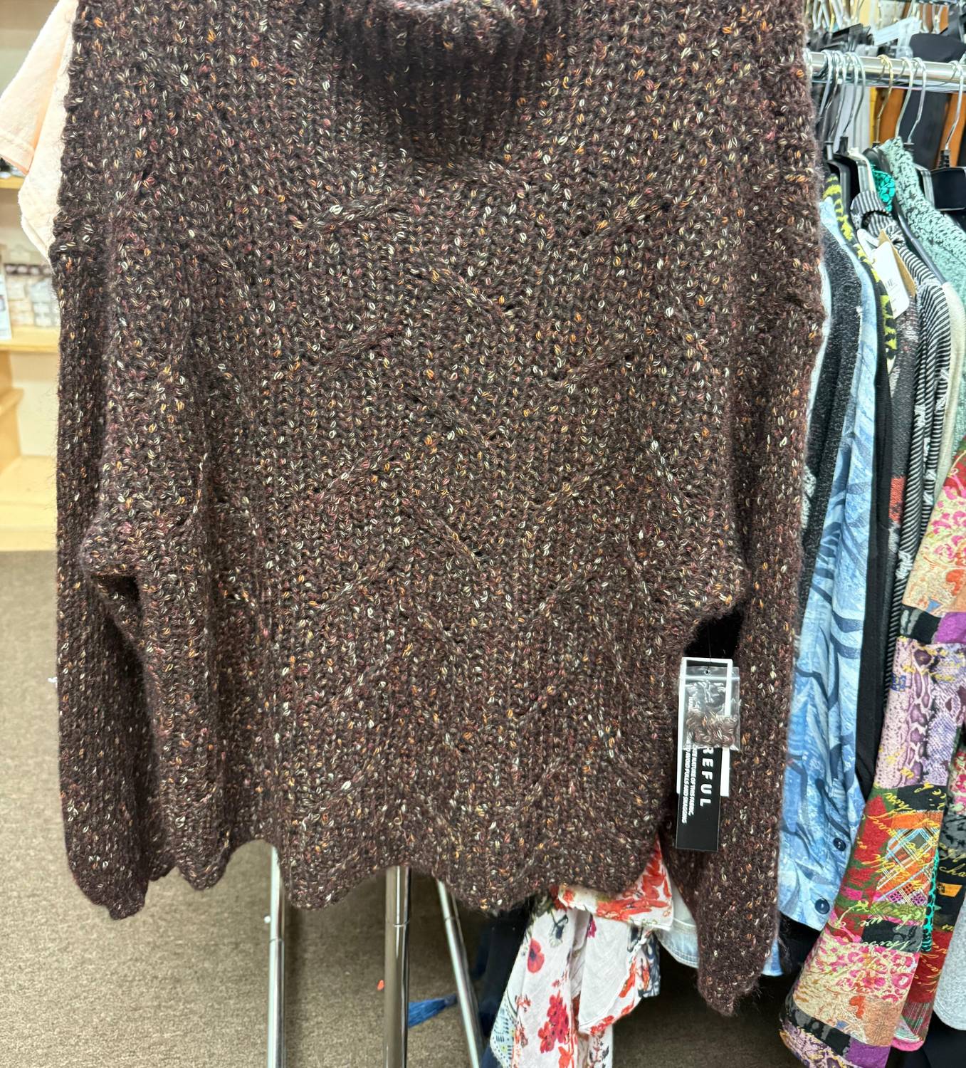 Tribal - Funnel Neck Oversize Sweater