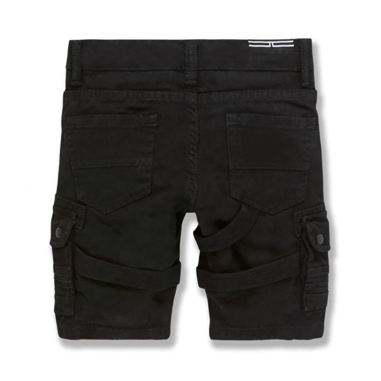 JORDAN CRAIG Boy's Cairo Cargo Shorts in black 1 - kids' shorts - detail view