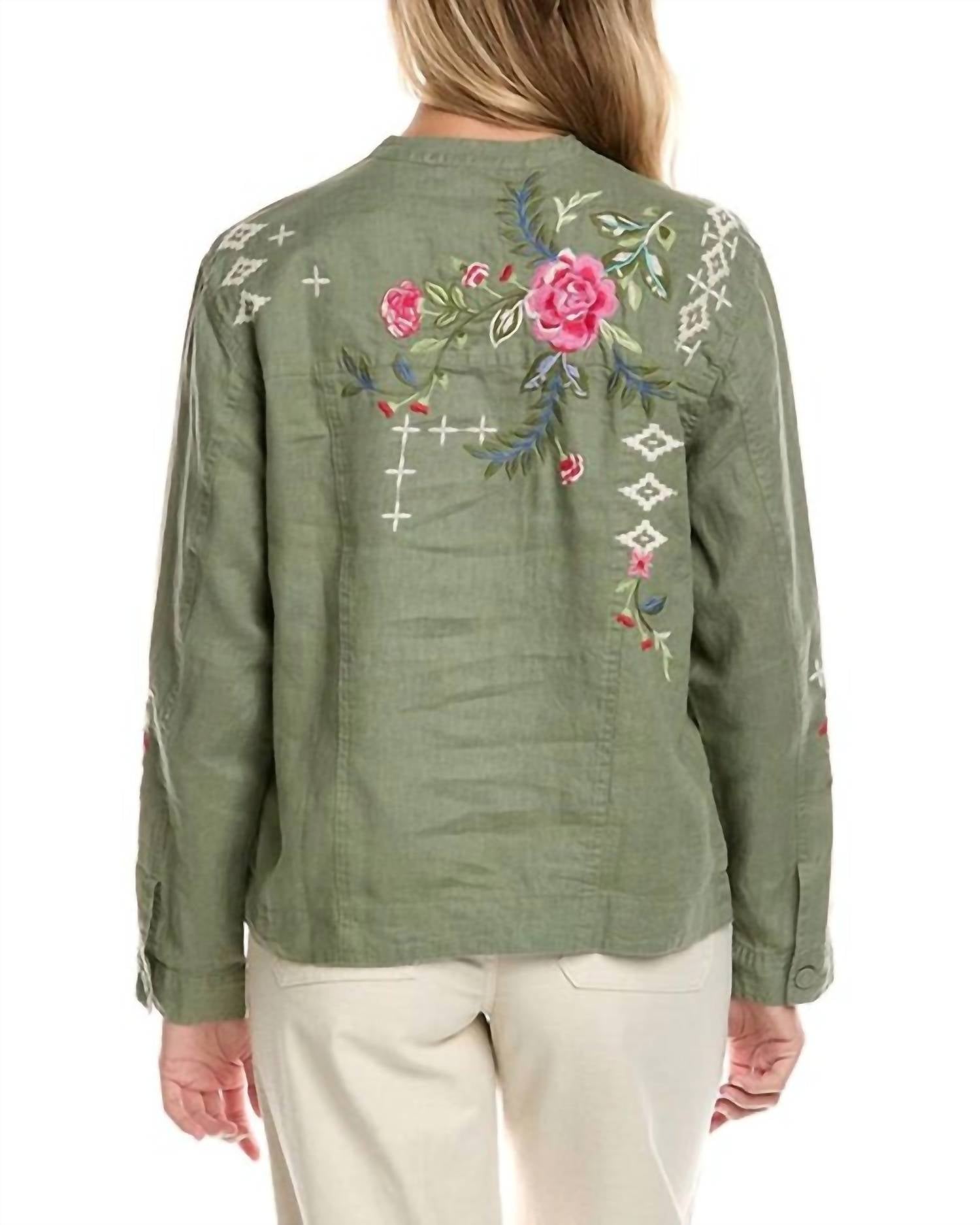 Johnny Was - LINEN WORKWEAR JACKET
