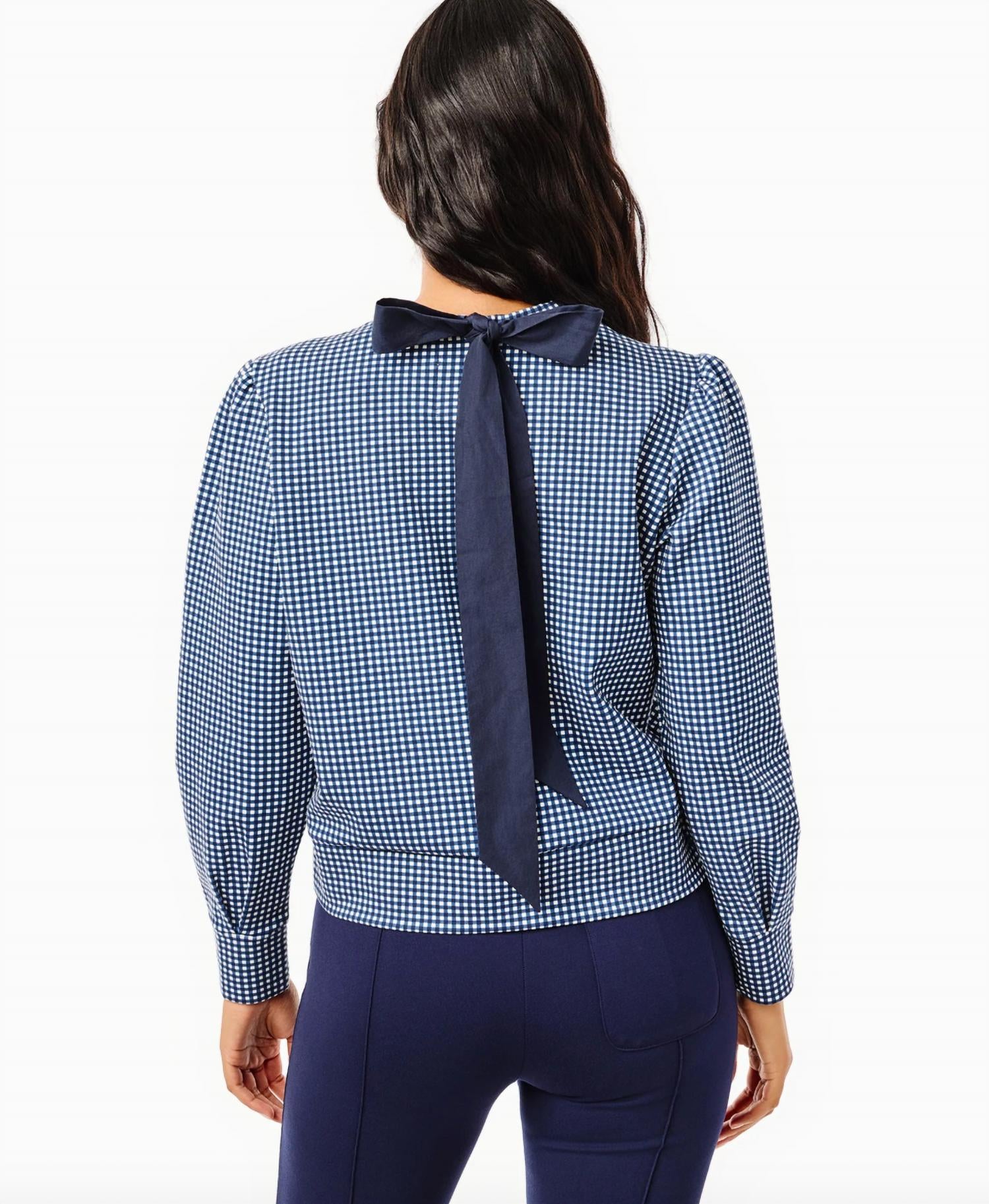 Addison Bay - Ponte Beta Bow Pullover Sweatshirt