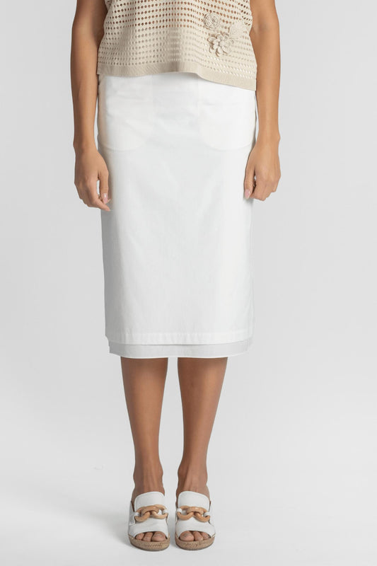 Saint Art - Dutton Poplin Midi Skirt