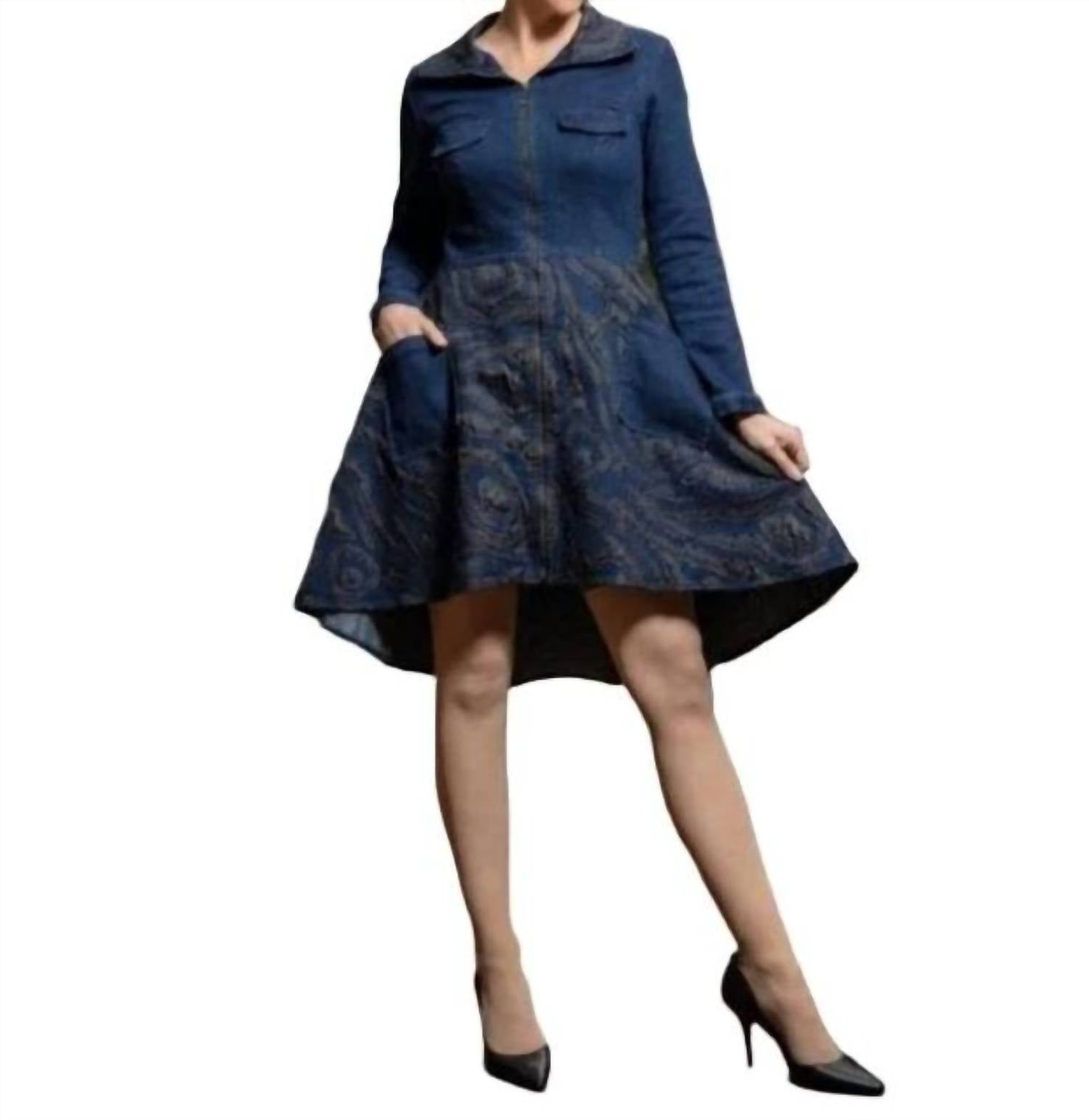 Samuel Dong - Long Sleeve Denim Dress
