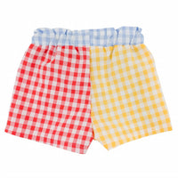Oh Baby! - Kids Multiple Mixed Checks Emerson Short
