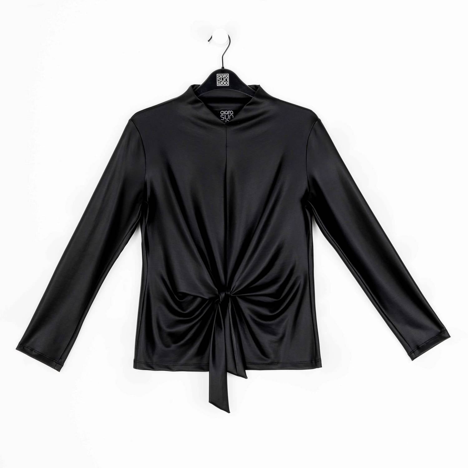 Clara Sunwoo - Liquid Leather Top