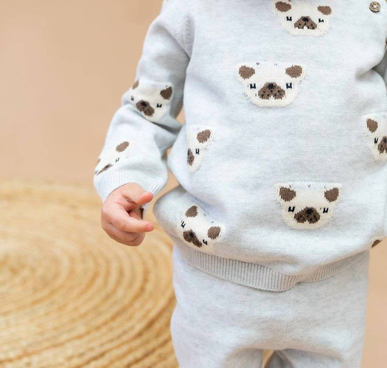 Viverano Organics - Frenchie Puppy Jacquard Knit Pullover Sweater