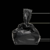 Lemiz Women's Mariposa Bucket Bag in black 1 - women's bag - alternate view