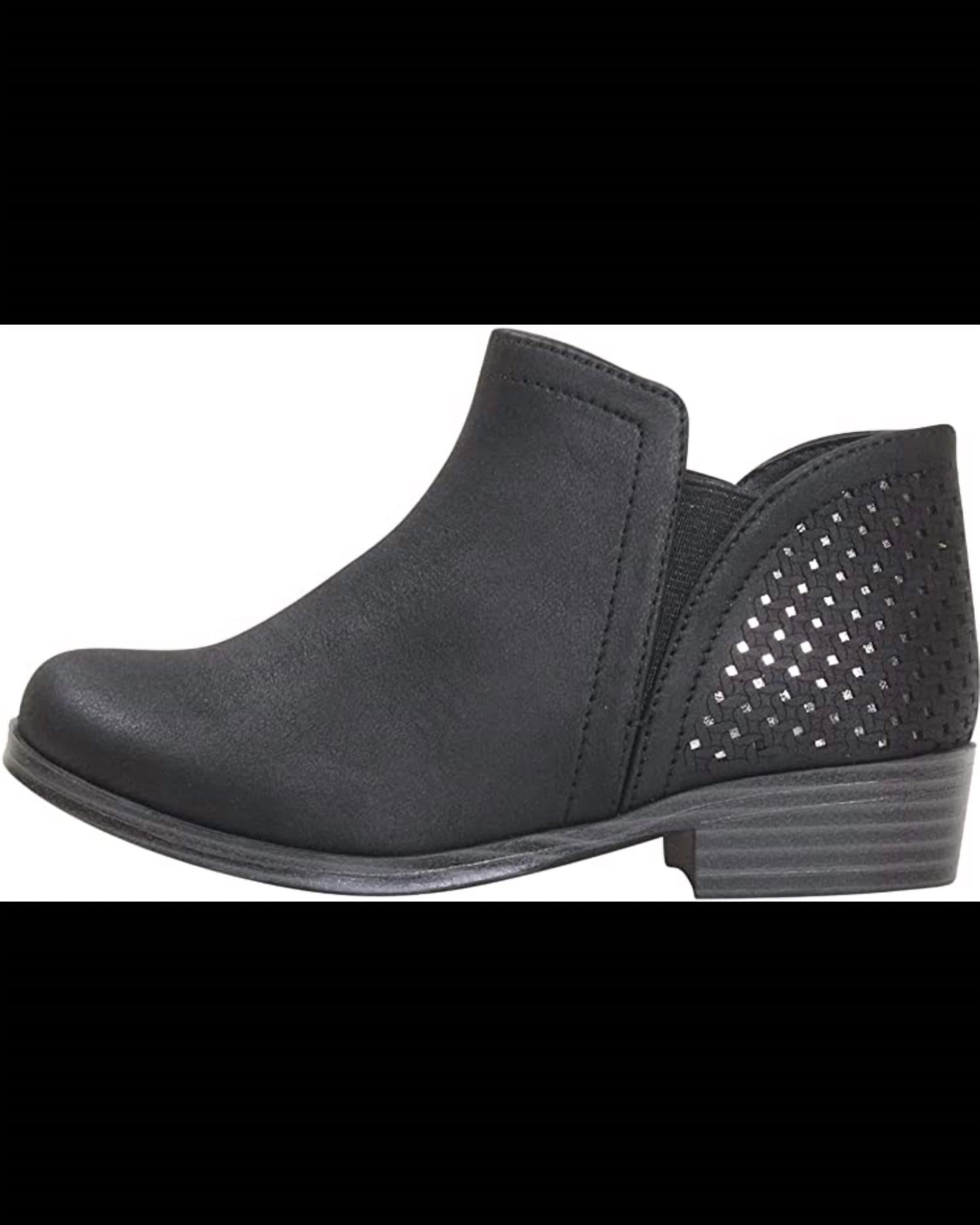 MIA Girls Darlette Booties in black - women's shoe - detail view