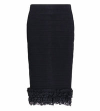 Self-Portrait - Ruffle Knit Midi Skirt