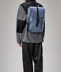 Rains Unisex Mini Backpack in bay - men's bag - detail view