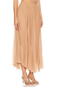Ronny Kobo - Women's Mori Pleated Chiffon Midi Skirt