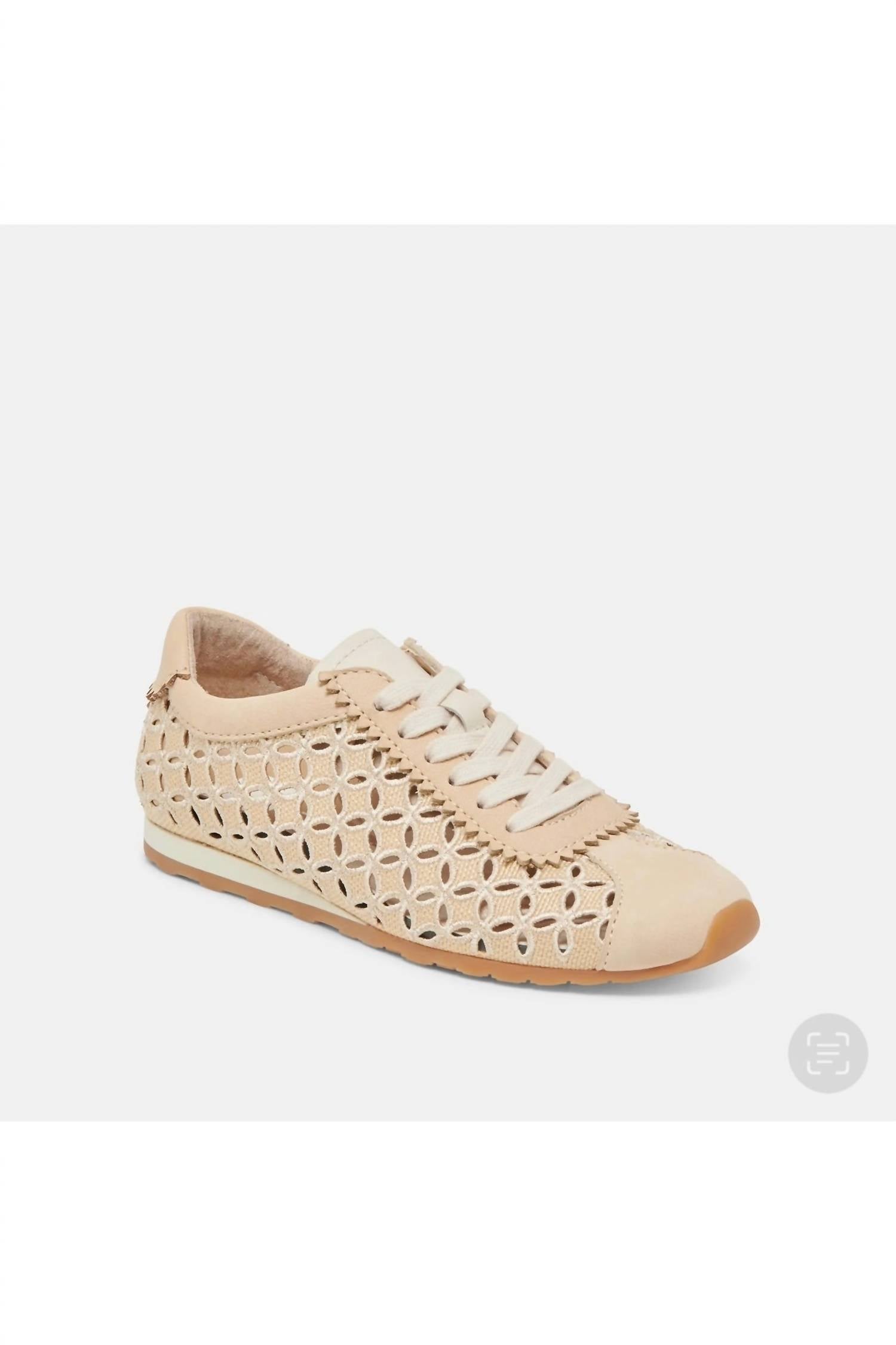 Dolce Vita Women's Eyelet Low Top Sneaker in nat - women's sneaker