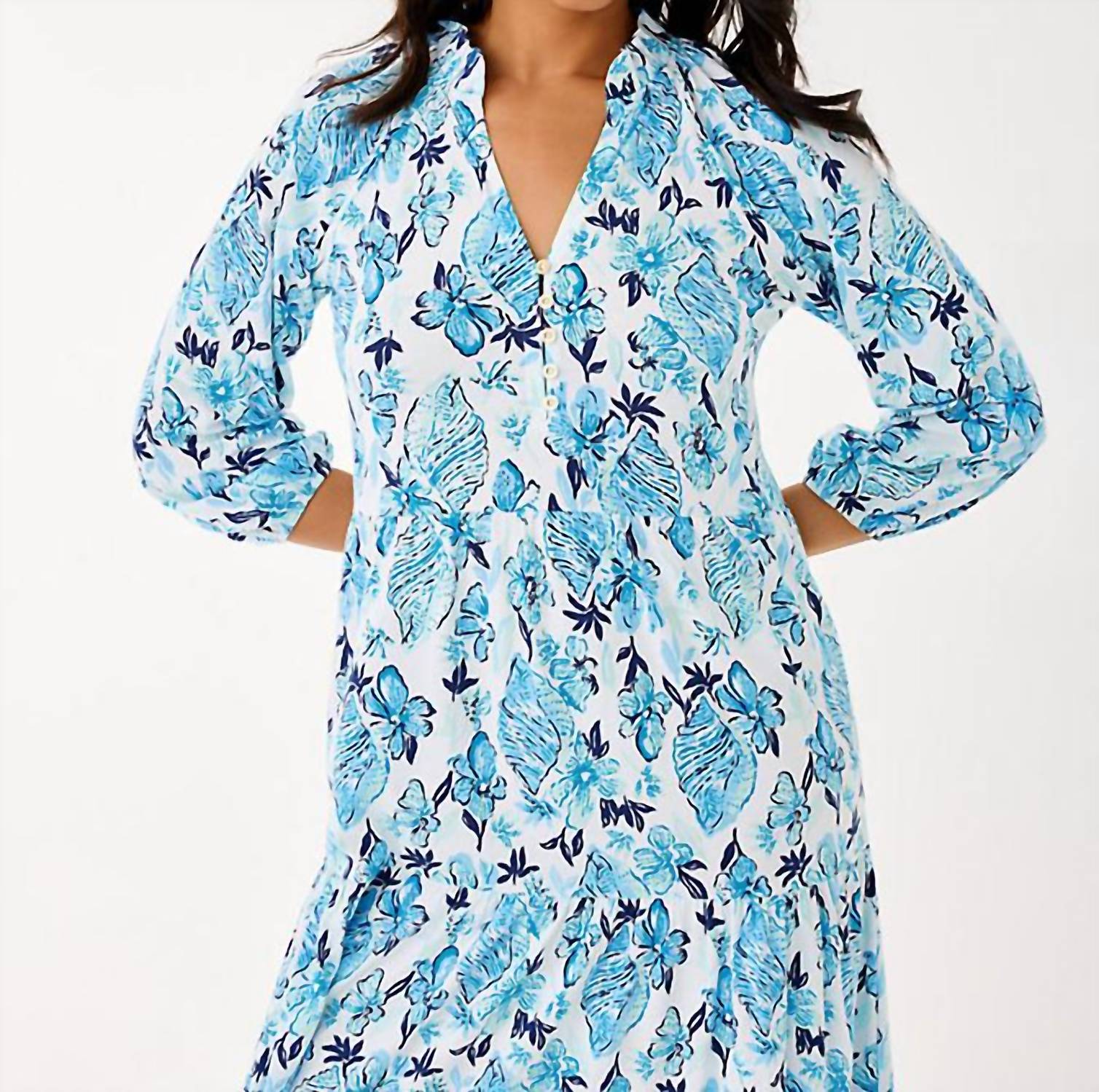 Lilly Pulitzer - Malone Three Quarter Sleeve Maxi Dress