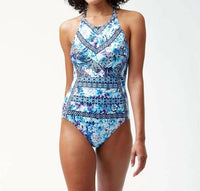Tommy Bahama - Petals High-neck One-piece Swimsuit