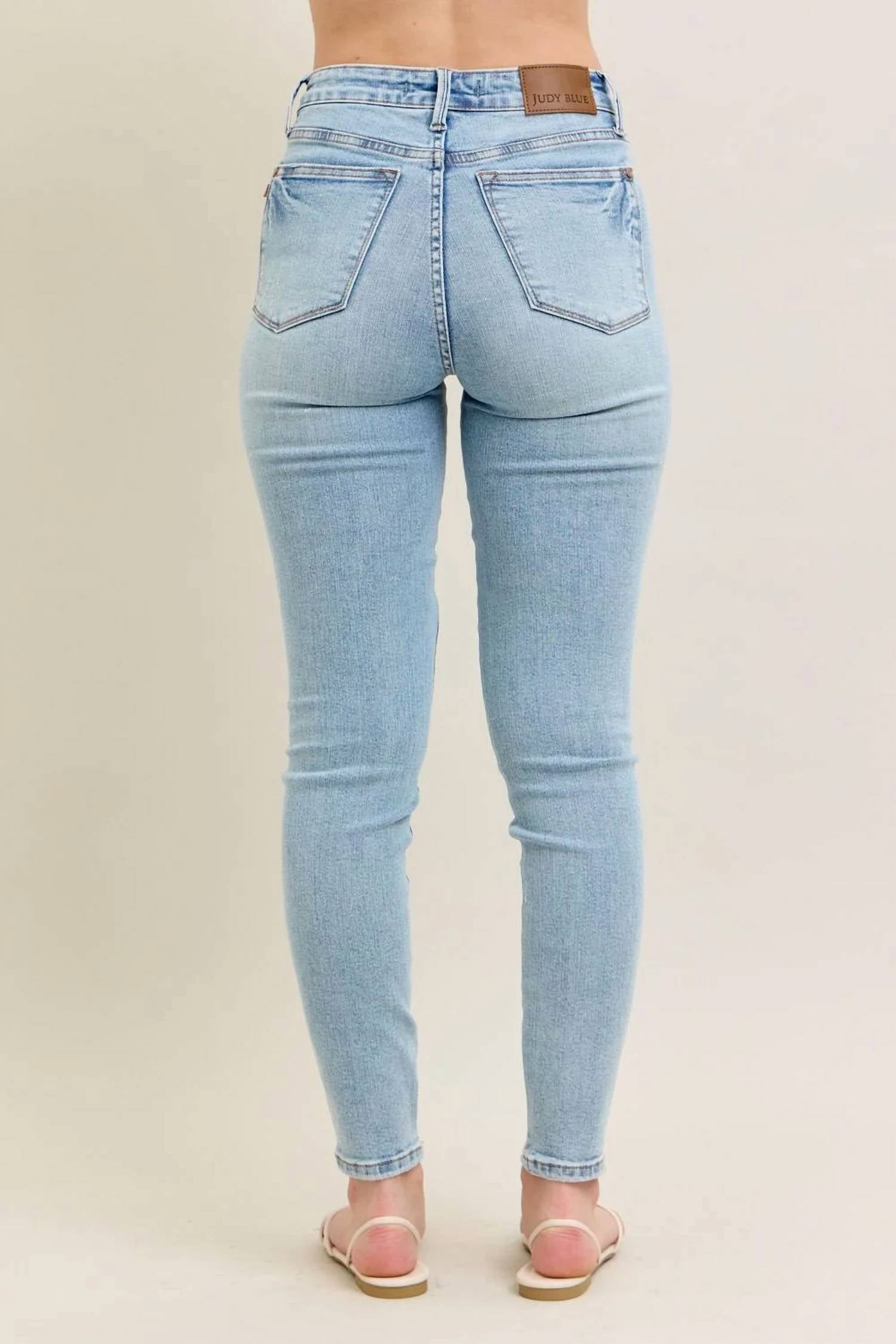 Judy Blue - Mid Rise Tummy Control Skinny Jeans