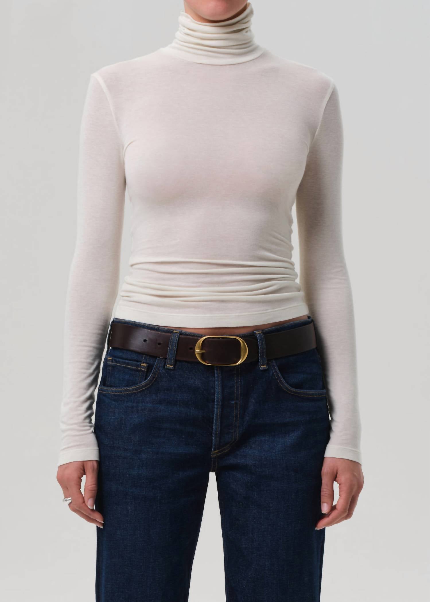 Citizens of Humanity Caradene Turtleneck Top in pashmina - women's sweater