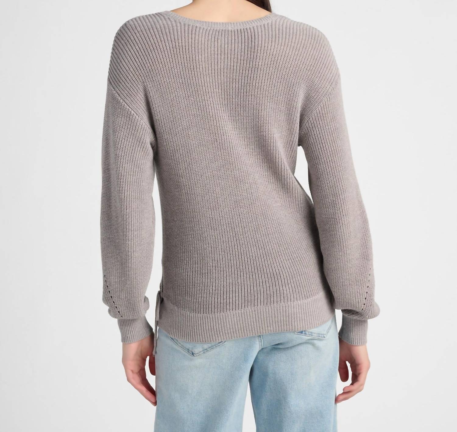 Gentle Fawn Camille Sweater in opal grey - women's sweater - detail view