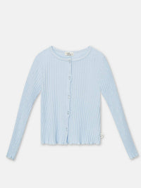 Kids Ribbed Slub Cardigan