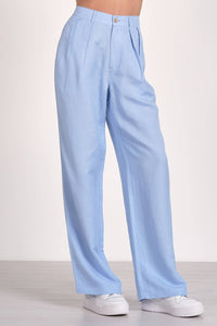 ELAN Pleated Front Pants in dreamy sky blue - women's pants - alternate view