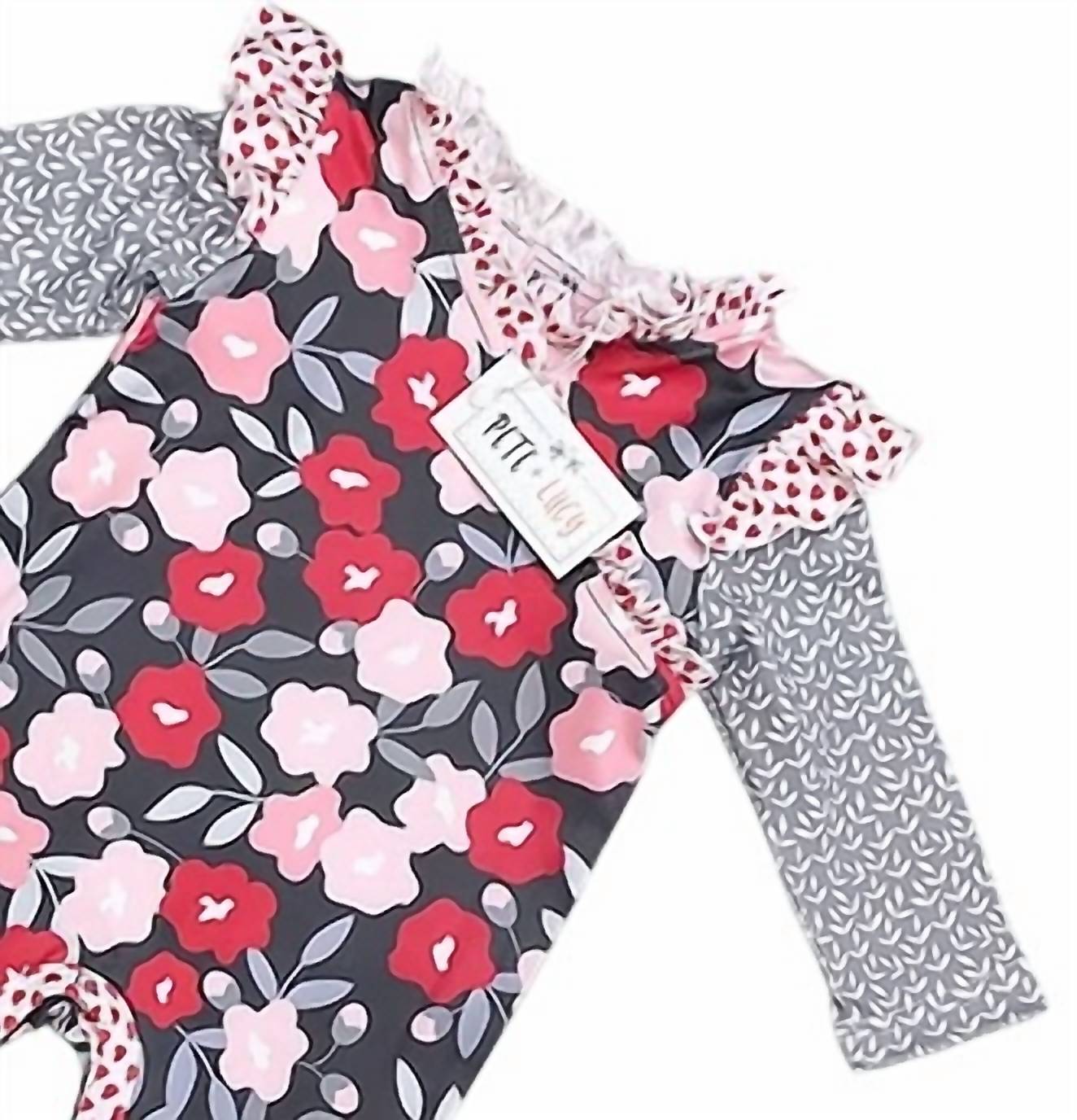 Pete + Lucy - Girls I Love Poppies Romper