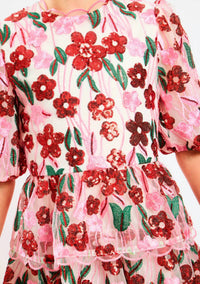 Marlo - Shyla Embroidered Mini Dress