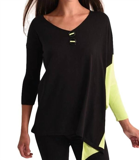 Neon Panel Slit Oversize Tunic