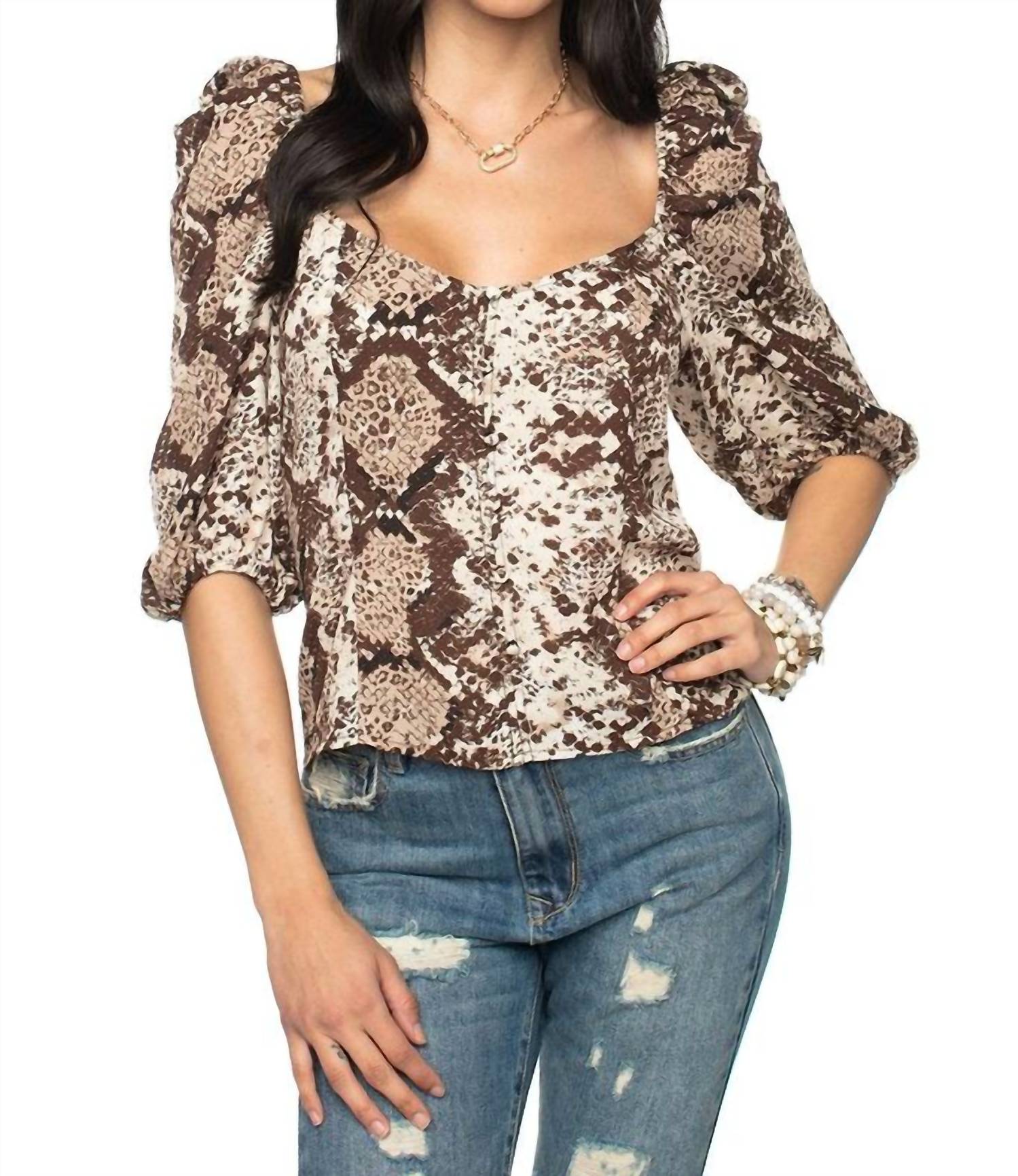 Snake Crop Top