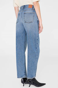 ANINE BING Fritz Jean in baltic blue - women's jeans - detail view