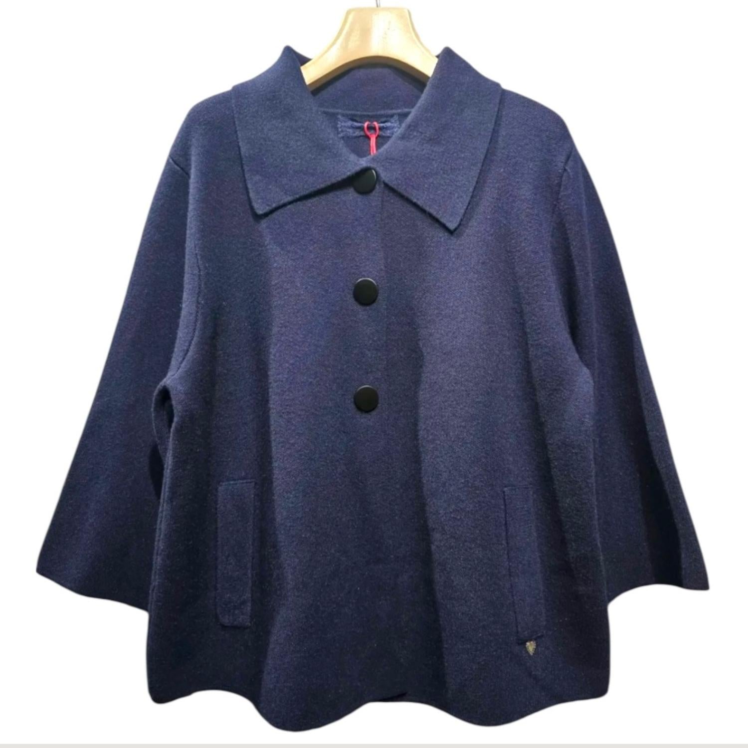 Made In Italy - Button Front Sweater Jacket