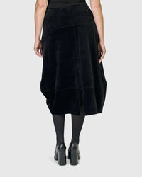 Alembika - Licorice Velvet Skirt