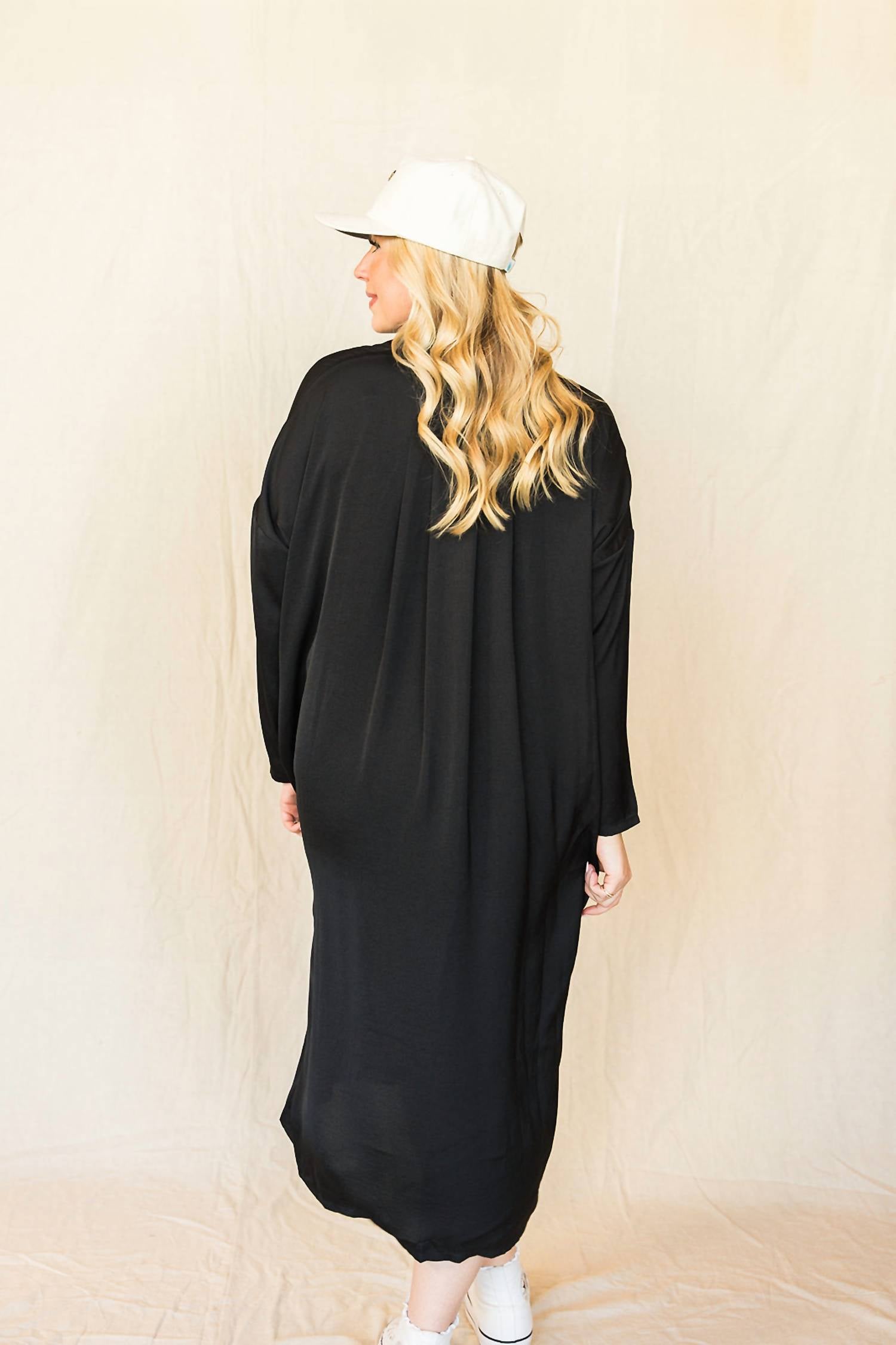 Before You Collection - Satin Oversized Shirt Dress