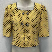 Diane Dickinson For Gentillesse - Women's Vintage Polka Dot Blouse