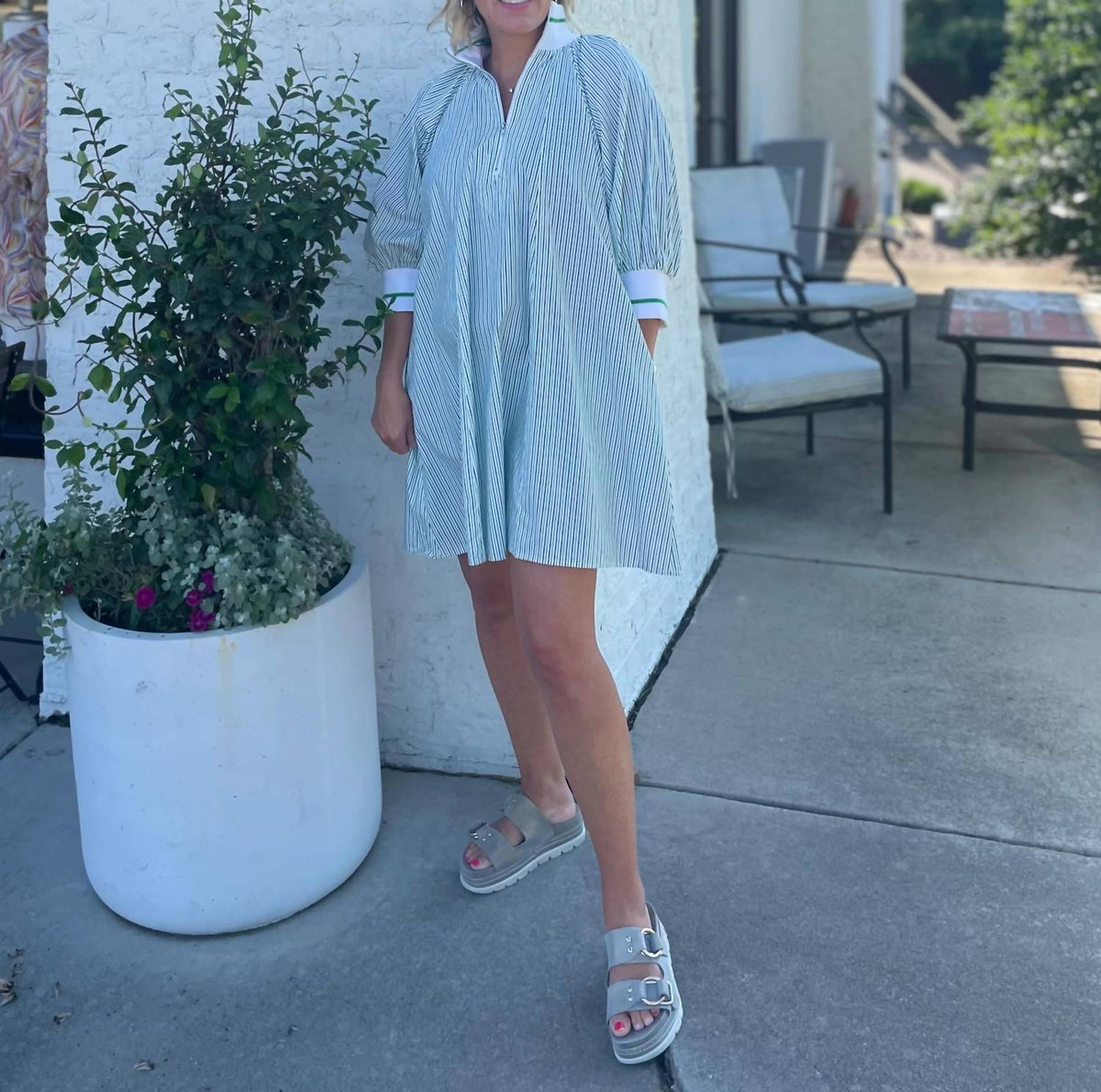 Glam - Women's Mock Neck Mini Dress