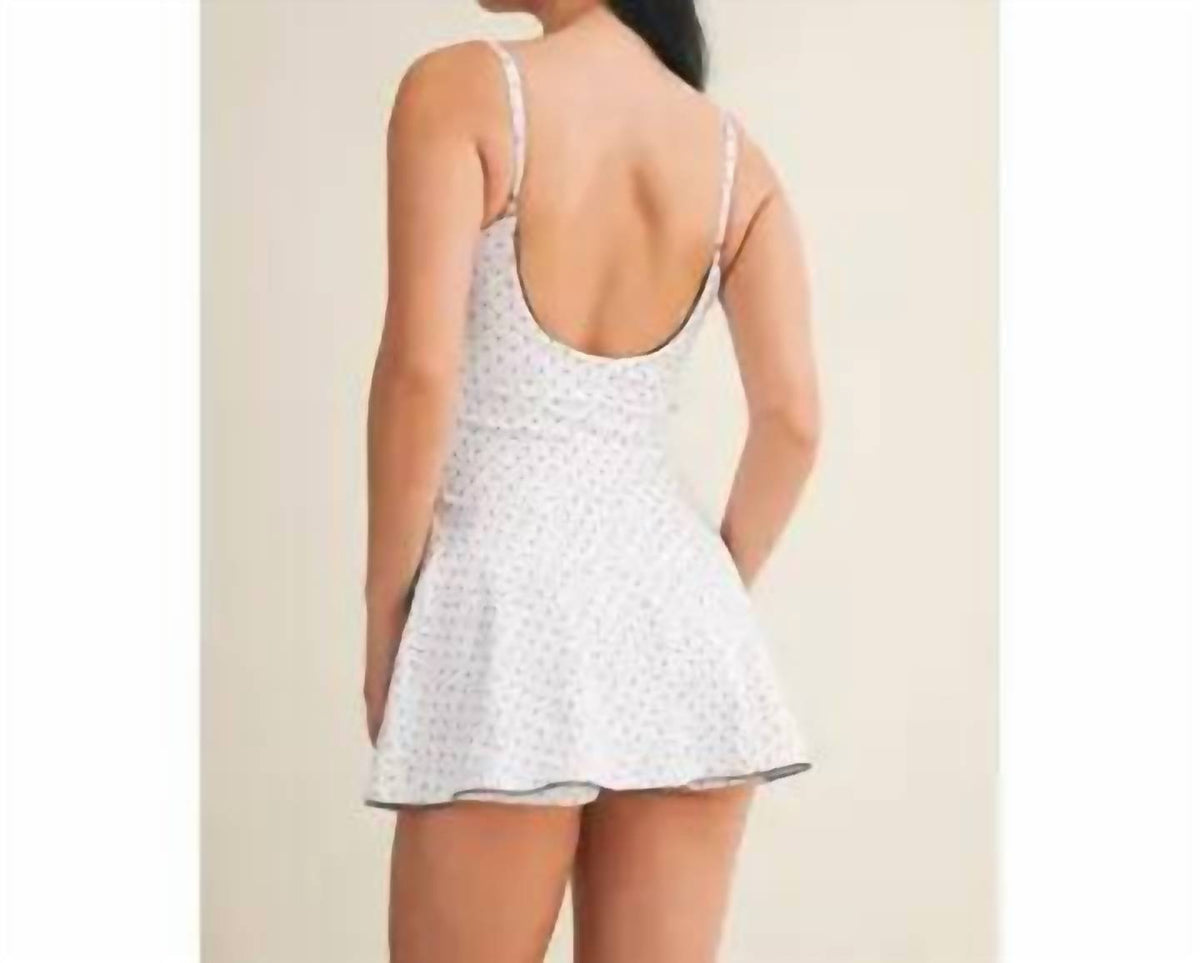 Kimberly C - Paloma Activewear Polka Dot Romper Dress