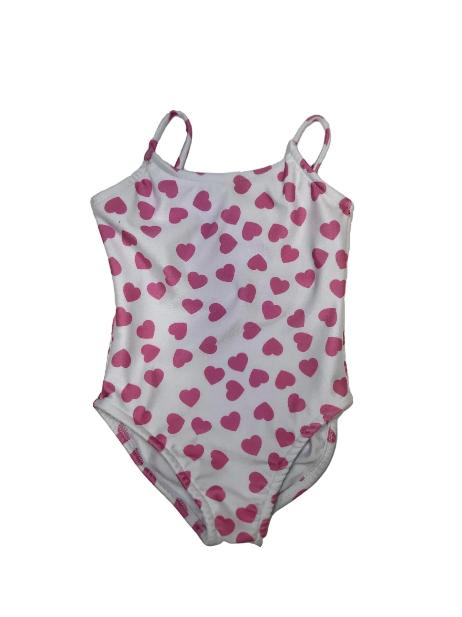 Les Tout Petits - Girl's Heart Swimsuit