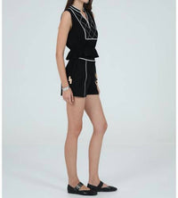 Aylaya Curaçao Sleeveless Top in black - women's blouse - view 4