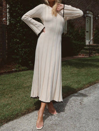 Lalavon - Cam Contrast Bow Maxi Dress