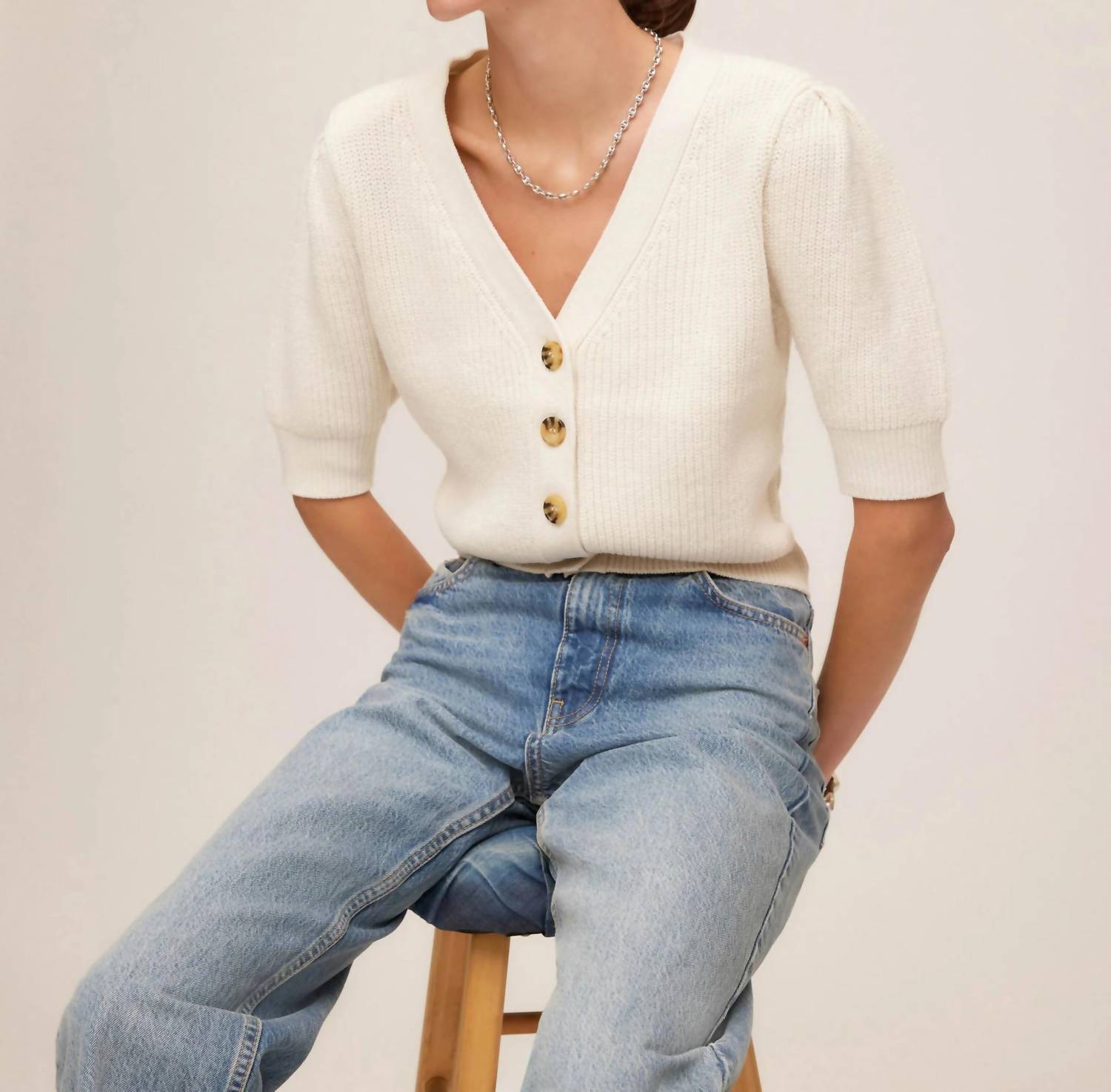 Fifteen Twenty - Iliana Puff Sleeve Sweater