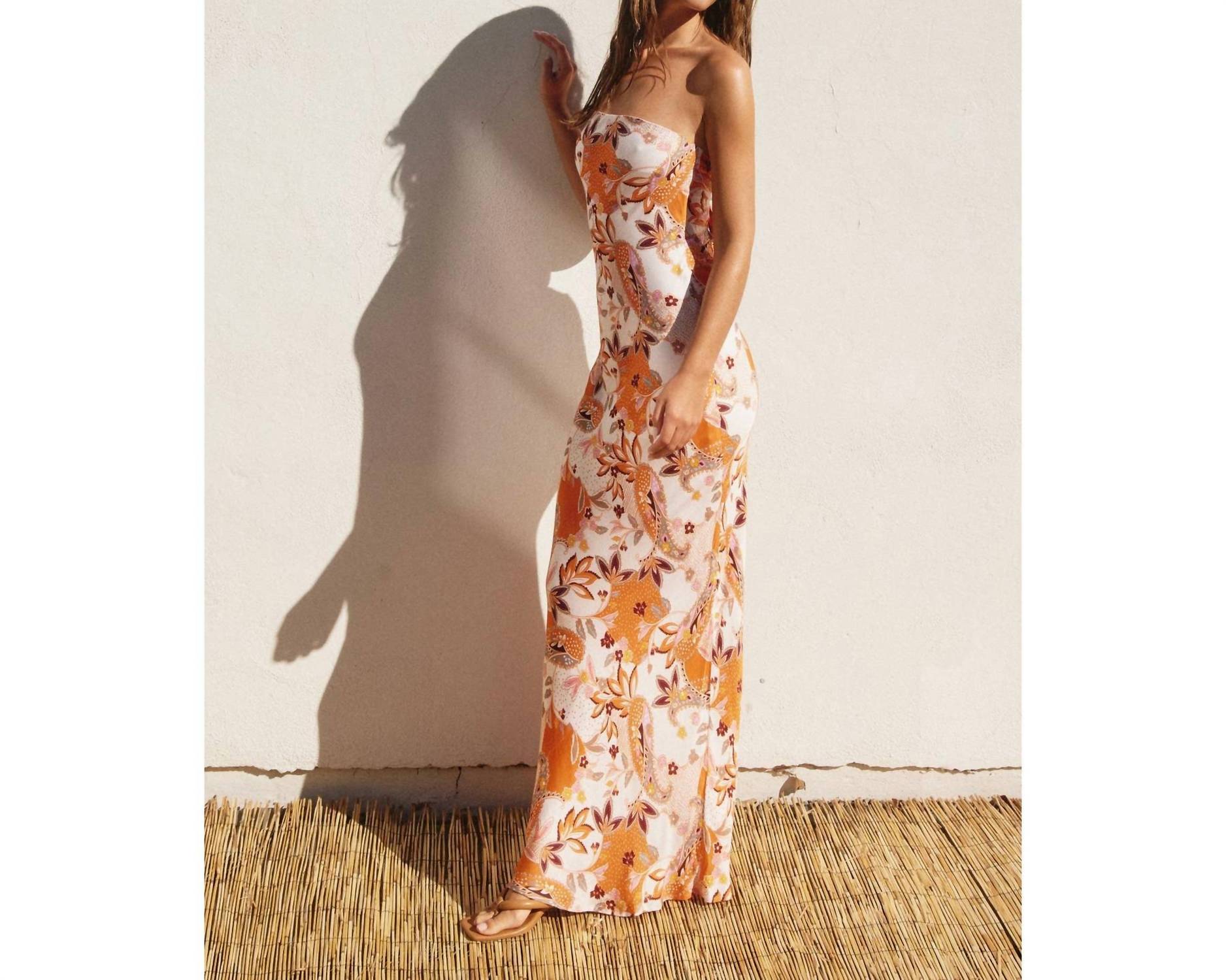 Dress Forum - Paisley Strapless Maxi Dress