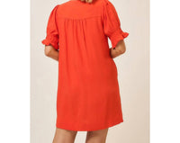 Cozy Co. - Pleated Bodice Half Bubble Dress