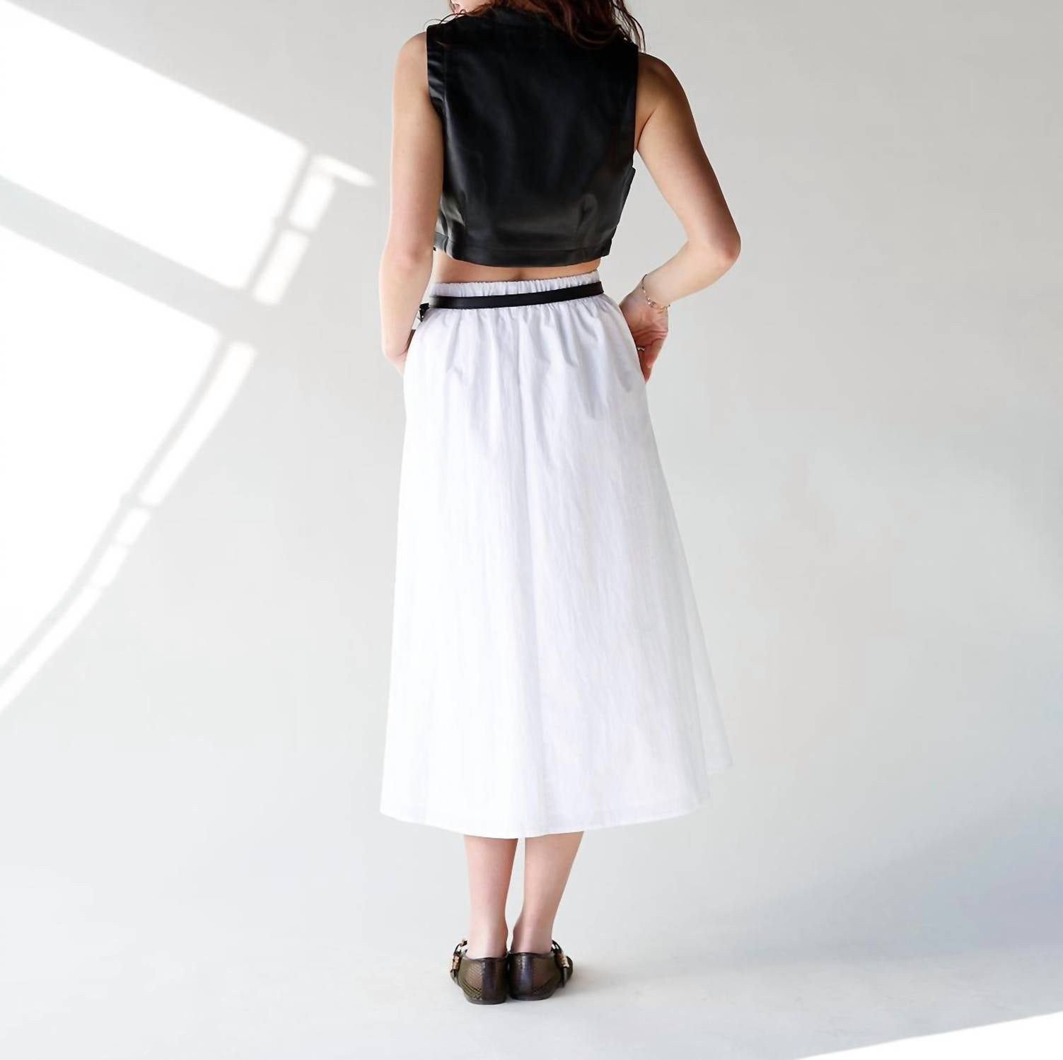 Sage The Label - Central Park Midi Skirt & Belt
